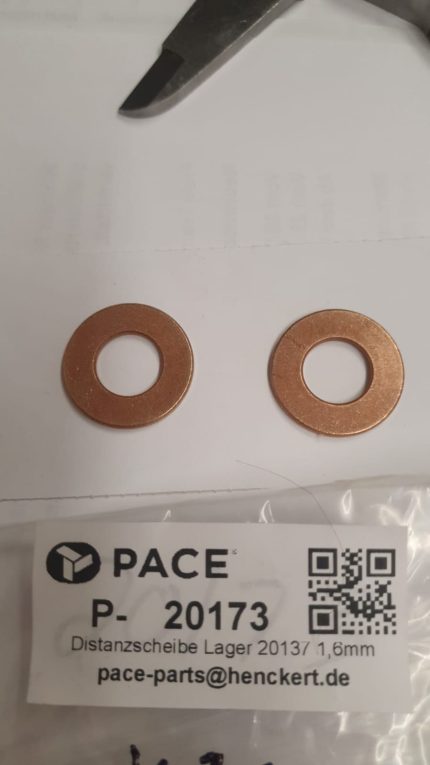 Distanzscheibe Lager 20167 1,6mm