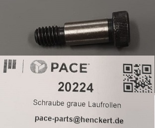 Schraube graue Laufrollen